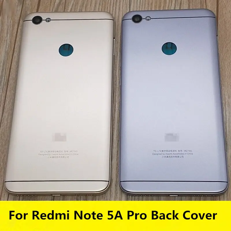 Для Xiaomi Redmi Примечание 5A Pro задняя крышка для Note батареи Корпус Дверь чехол Ремонт