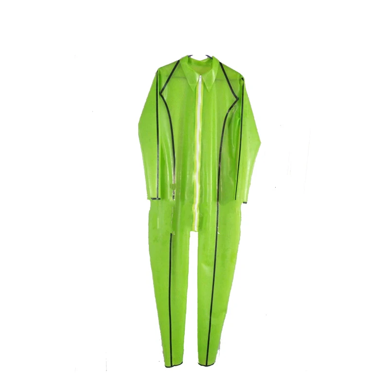 

Latex Rubber Unisex Light Green Tights Suit And Catsuit Size XXS-XXL
