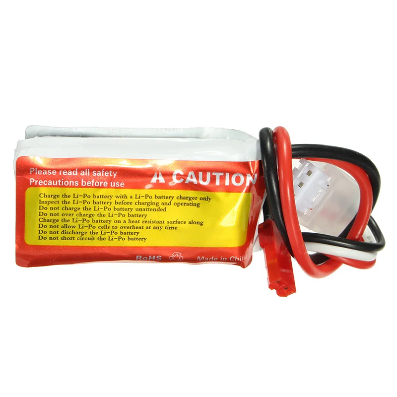 Перезаряжаемый ZOP Power 7 4 V 400 mAh 2 S 50C Lipo Батарея JST Разъем для RC Мультикоптер