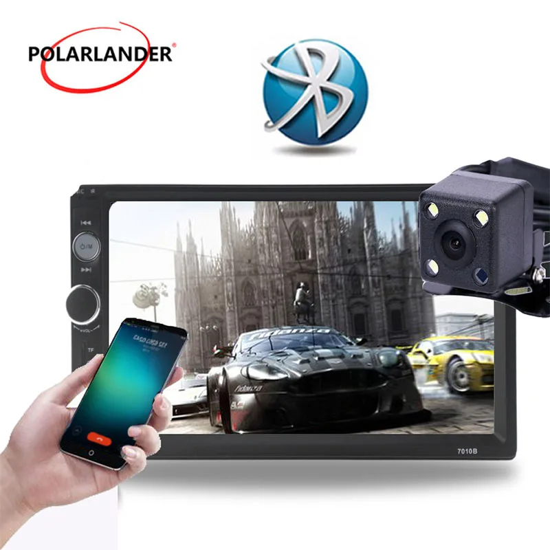 7 'ƈDin USB/TF/FM стерео радио Bluetooth MP5 плеер головное устройство сенсорный экран с