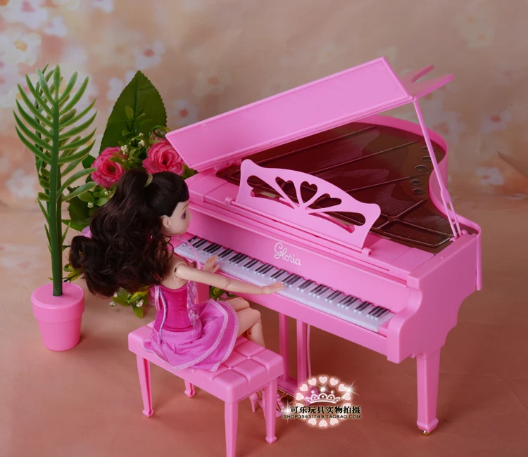 Для куклы Барби Музыкальный Фортепиано 1/6 bjd кукла ccessories дом мебель для дома музыкальные инструменты детская игрушка подарок