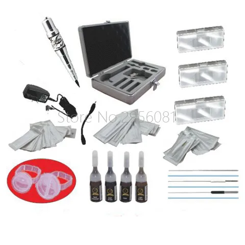 

permanent makeup machine set profissional microblade eyebrow needles ink ring kit for 3d lip eyebrow