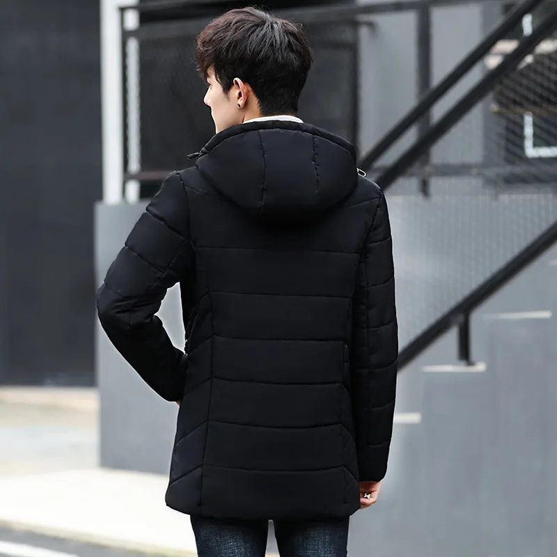 2018 new Brand winter Jacket for men hooded coats casual mens thick coat male slim cotton padded down outerwear | Мужская одежда