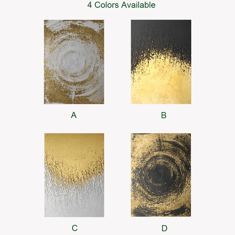 Настенные постеры золотого цвета с абстрактным рисунком для гостиной без рамки