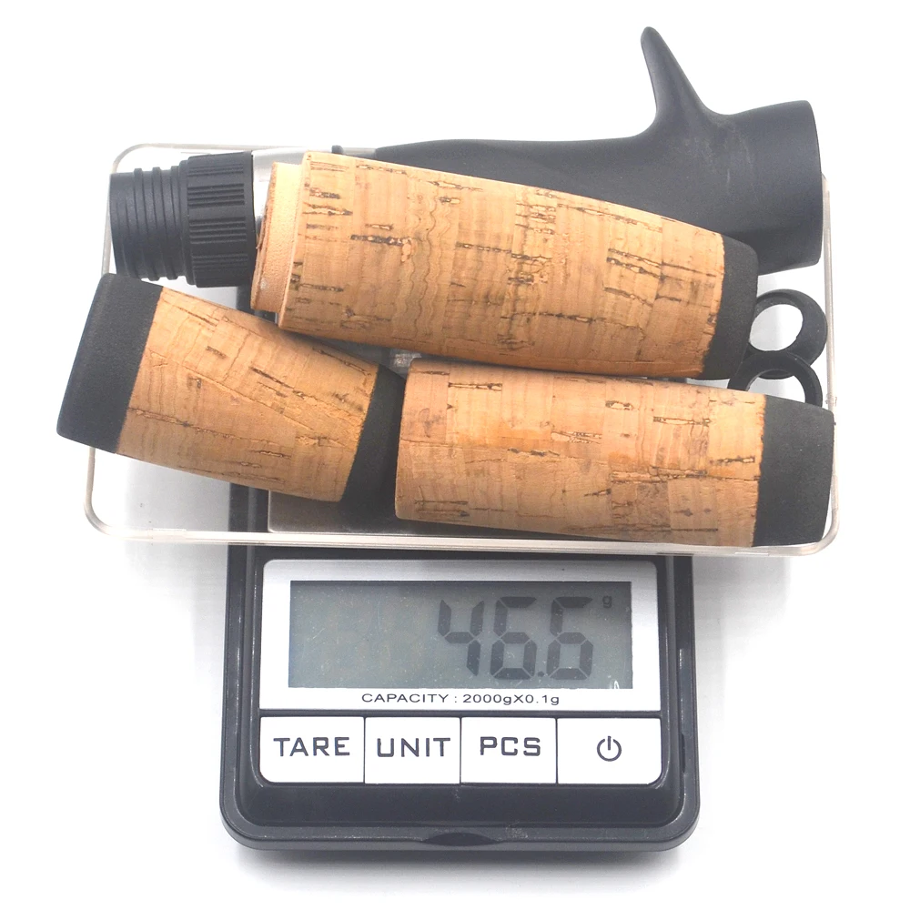 MNFT 1 комплект пробковая сдвоенная ручка для удочки ручной набор заброса приманки