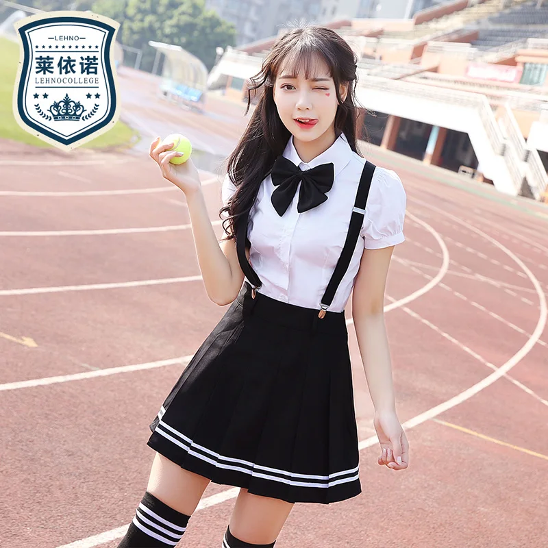 Брендовая летняя стандартная униформа для японских студентов LEHNO Новое
