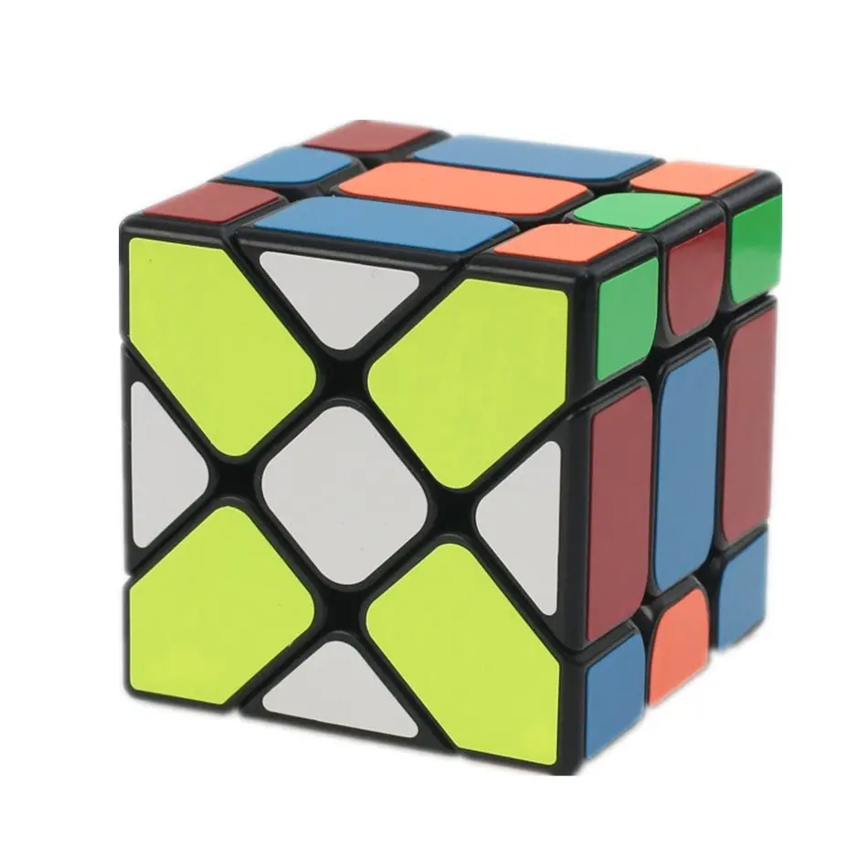YongJun 3x3 кубик рубика Фишер куб 3x3x3 черно-белая наклейка Фишер волшебный куб 3 слоя скоростной куб профессиональные игрушки-головоломки для детей