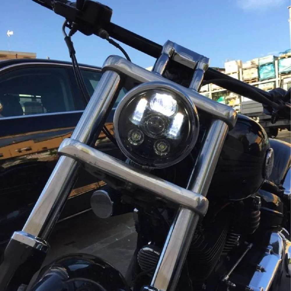 Аксессуары для мотоциклов черный/хром 5 3/4 &quotфара Harley Dyna Street 500 750 XG запчасти 75