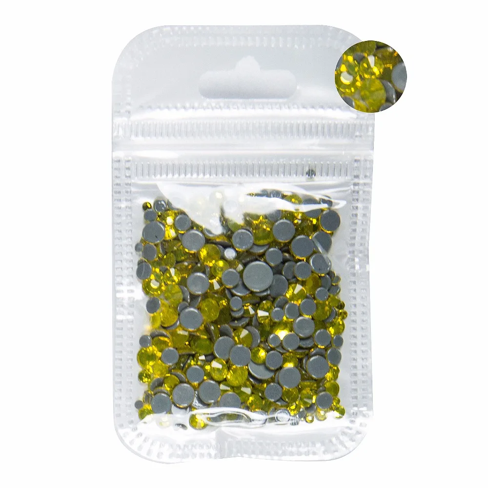 AAAA +, лучшее качество, цитрин, смешанный размер, стразы горячей фиксации, более блестящие, супер яркие, для нейл-арта, исправленное железо на камнях 10 грамм