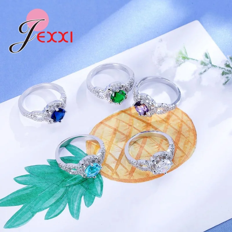 925 Sterling Silver Ring with Micro Paved AAA CZ High Polished for Women Wedding Party Accessory | Украшения и аксессуары
