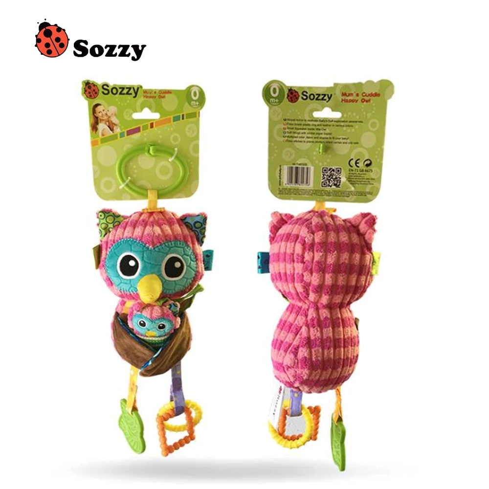 1 шт. Sozzy мягкие хлопковые детские многофункциональные игрушки Погремушки для