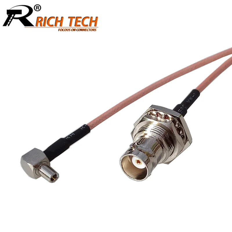 1 шт. BNC Гнездо для TS9 правый угол Штекер кабель RG316 Pigtail к Разъем RF коаксиальный