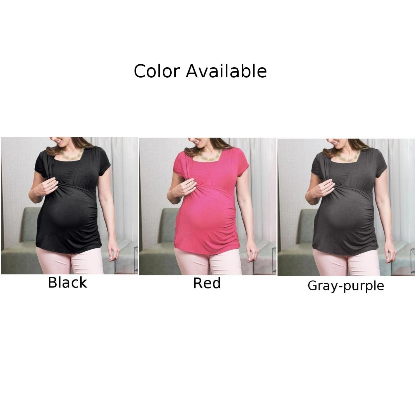 Сексуальная Женская блузка для беременных топы грудного вскармливания Пижама