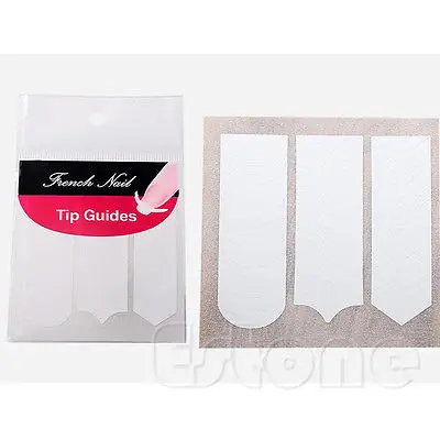 10 шт./лот Типсы для французского маникюра и нейл арта форма бахрома 3 стиля