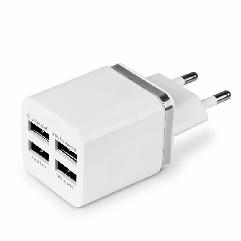 EastVita, универсальный, 4 порта, 2.1A, USB адаптер питания, настенное зарядное устройство, дорожное зарядное устройство, кубический блок, США, ЕС, Великобритания, разъем AU