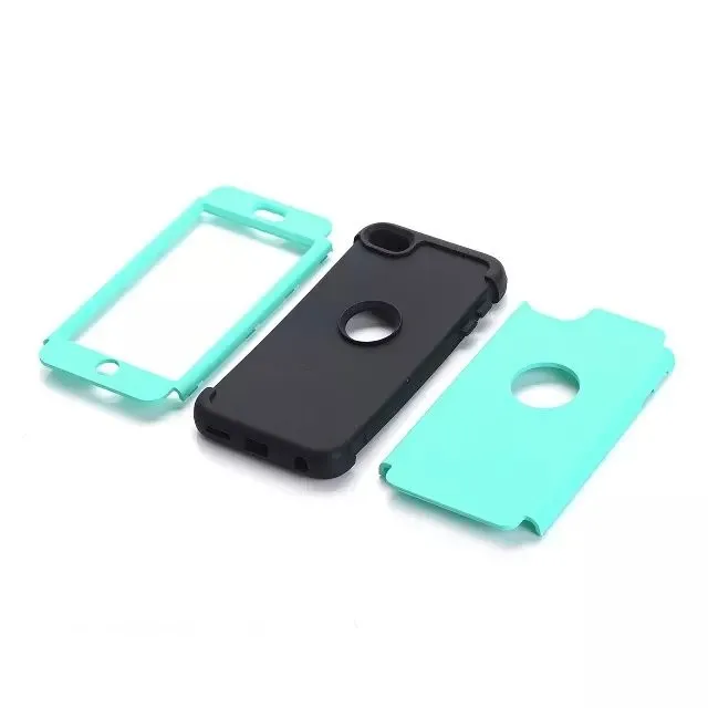 Для iPod Touch 7/Touch 6 Чехол, ударопрочный защитный чехол с двухслойным жестким ПК+ силикон