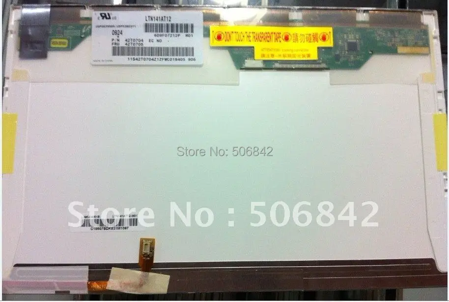 

14.1" Laptop Screen LTN141AT12 LCD Display Panel 1280x800