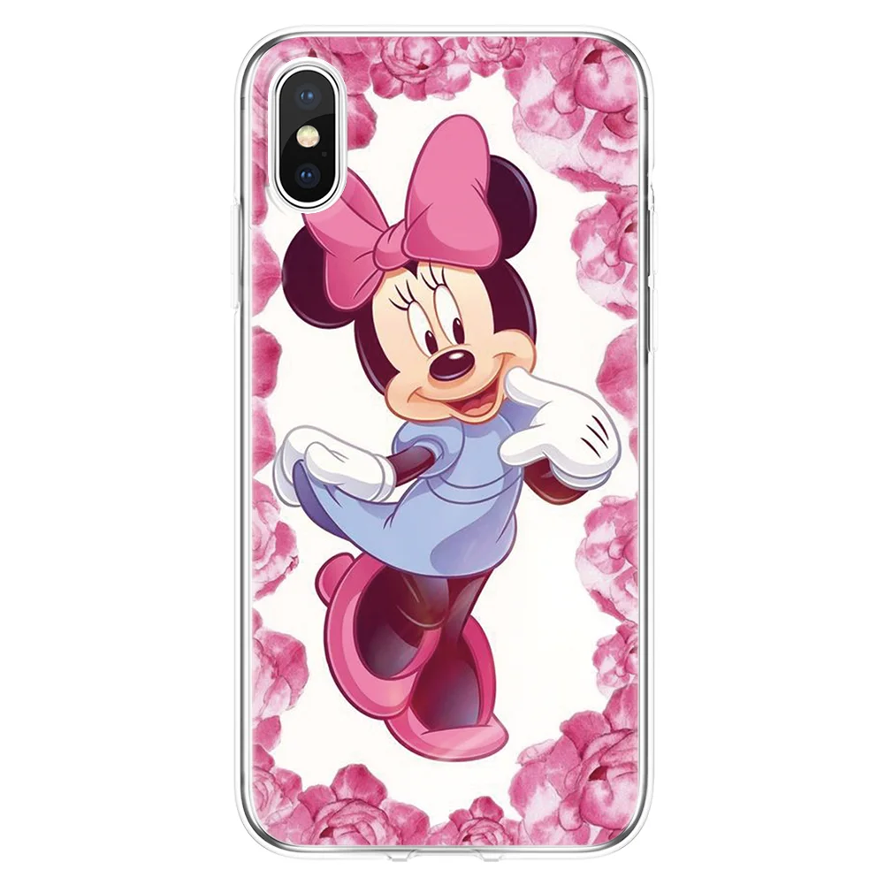 fhmini ТПУ мягкий милый чехол с рисунком для iPhone 7 8 Plus 11 Pro 6 6S XR 5S 5C 4 4S SE для Funda iPhone XS Max чехол Крышка корпуса ля iPhone X - Цвет: fhmini