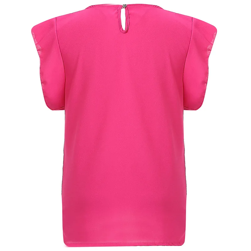 Женская блузка новинка 2018 женские шифоновые блузки с коротким рукавом модные