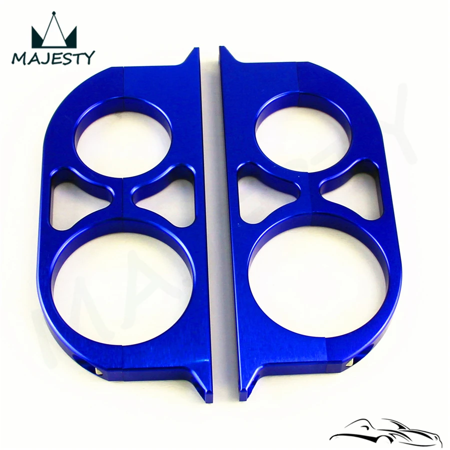 Dual Double 44mm&amp60mm Billet Fuel Pump Filter Mounting Bracket Clamp Kit | Автомобили и мотоциклы