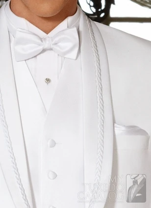 White Shawl Lapel Men Suits Business Bespoke Groomsmen Tuxedos Groom Costume Homme Custom Made M122 | Мужская одежда