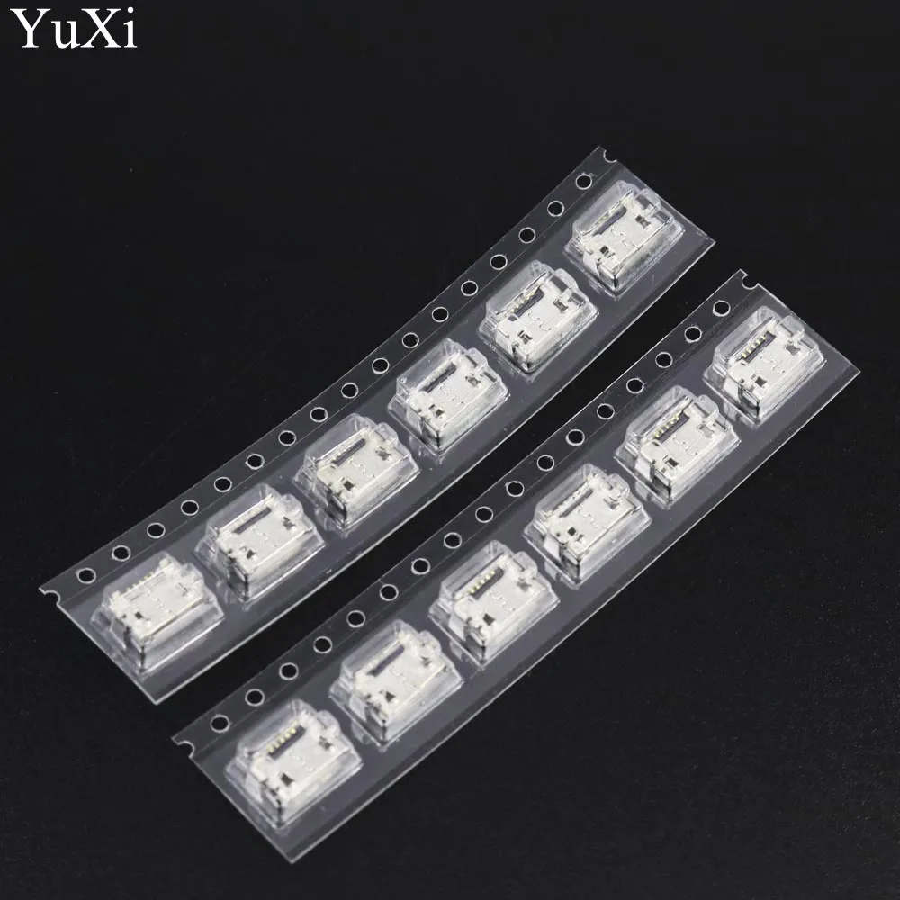 10pcs micro USB 5pin jack Reverse Ox horn Charging Port Plug socket connector mini usb For Huawei 4X Y6 4A P8 C8817 max Lite Pro |