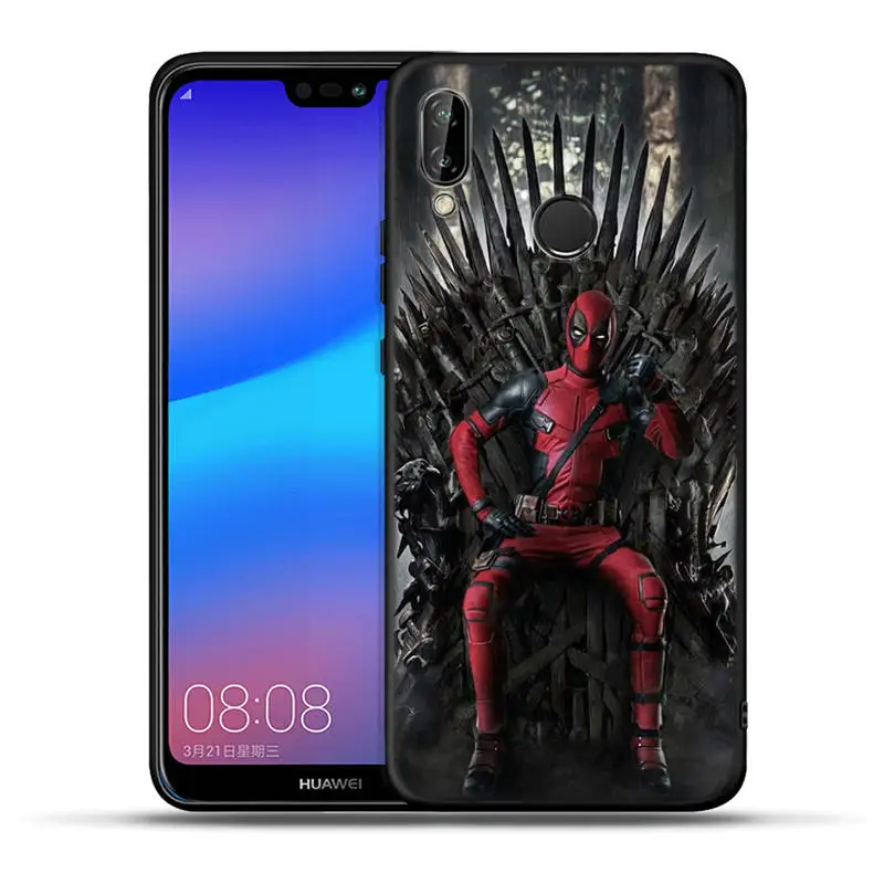 Чехол для huawei mate 20 10 P30 P20 P10 P9 P8 Lite Pro P Smart чехол Черная пантера Marvel Deadpool Thanos