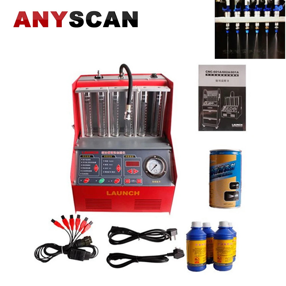 Launch CNC 602A инжектор очиститель тестер топлива Очистительная Машина с английской