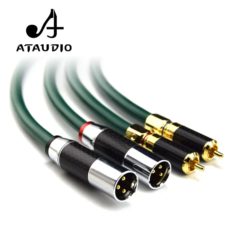 Кабель ATAUDIO с поддержкой OCC Hi Fi XLR штекер RCA 2rca на 2xlr|rca male cable|to rcamale cable |