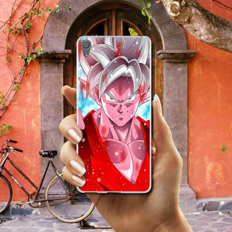 Черный Goku Dragon Ball Мягкий ТПУ чехол для мобильного телефона силиконовый Sony Xperia XA XZ Z