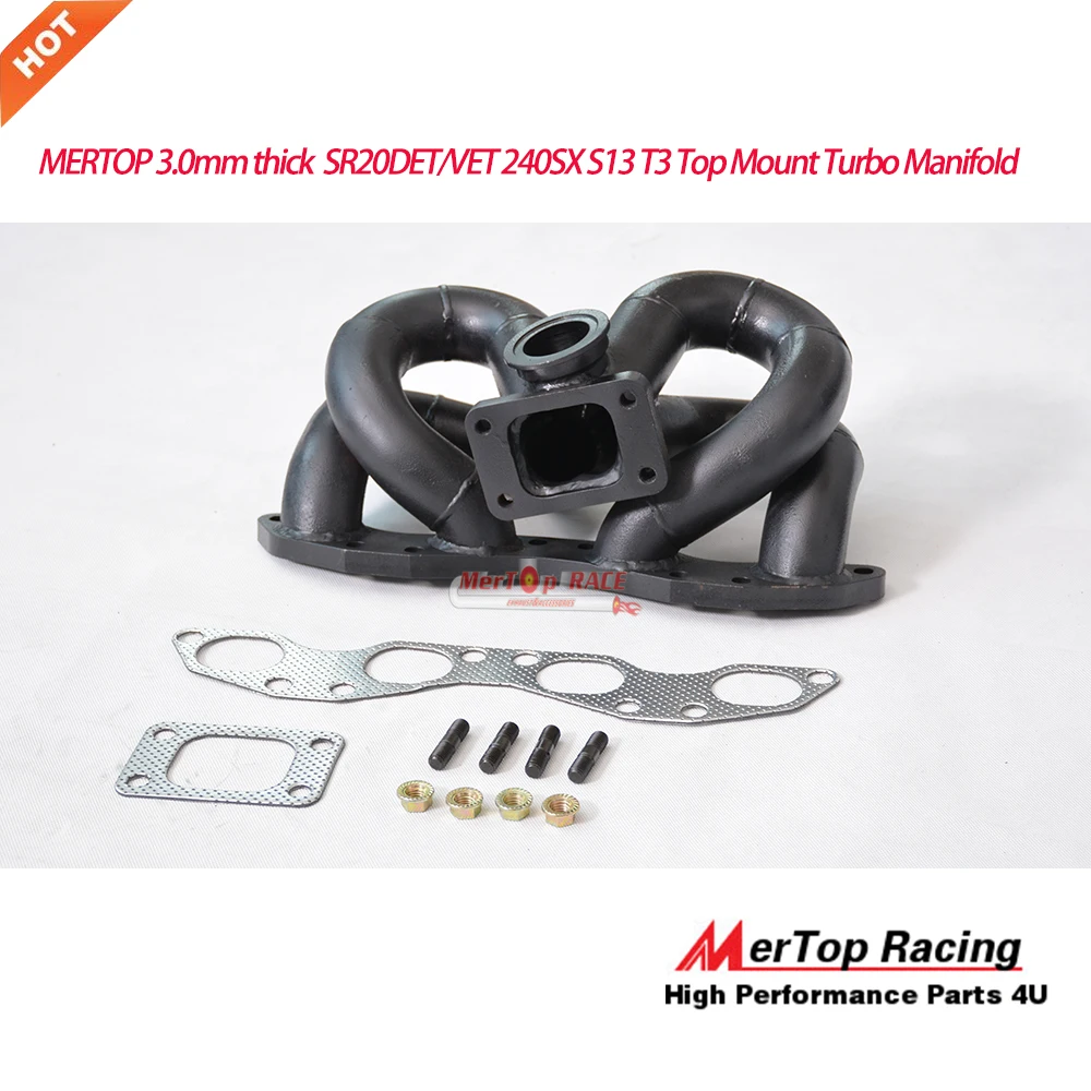 MERTOP RACING 3 мм Толщина 48 OD T3 Паровая труба для SR20det SR20 S13/S14 240s Верхнее Крепление турбо
