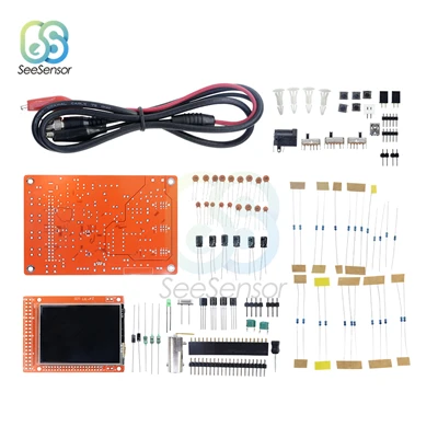 DIY Kit 2," цифровой осциллограф TFT 1Msps с зондом Alligator тестовый зажим аналоговая полоса пропускания 0-200 кГц - Цвет: DIY Kit