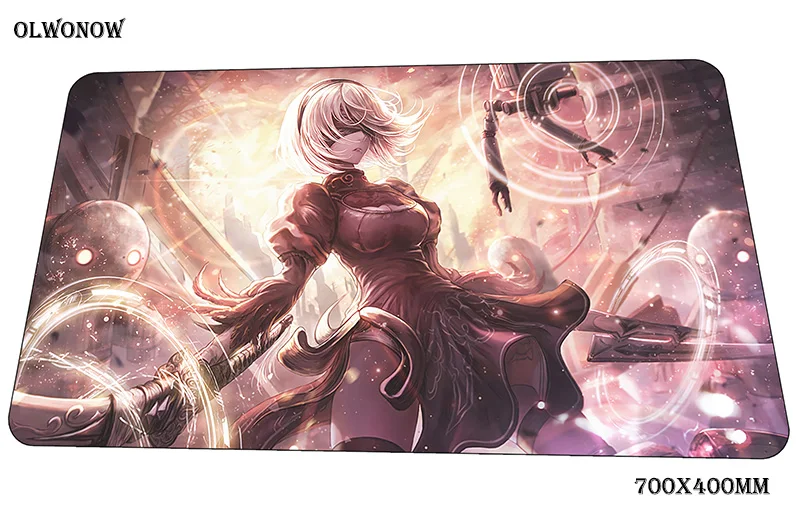 Nier коврик для мыши Офисный Компьютерный коврик 70x40 см Игровой Коврик Большой 3d коврик для мыши Клавиатура игры ПК геймер стол