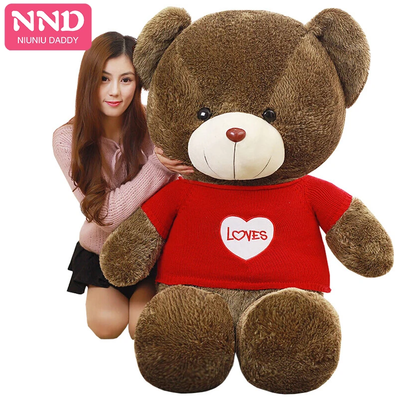 

Niuniu Daddy Giant bear skin toy plush Teddy Bear bearskin plush unstuffed animal toy 60cm to 180cm wholesale