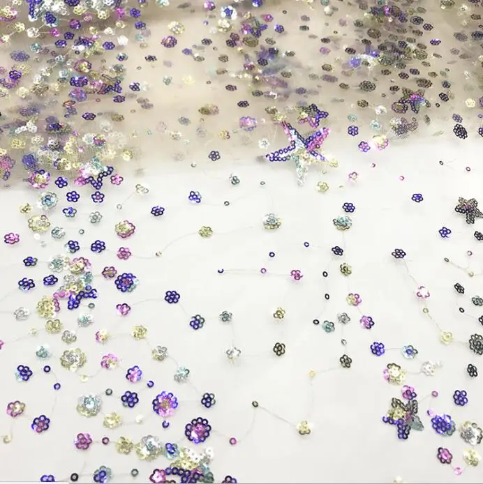 Новейший роскошный Тюль телесного цвета в разноцветный горошек и звезды с