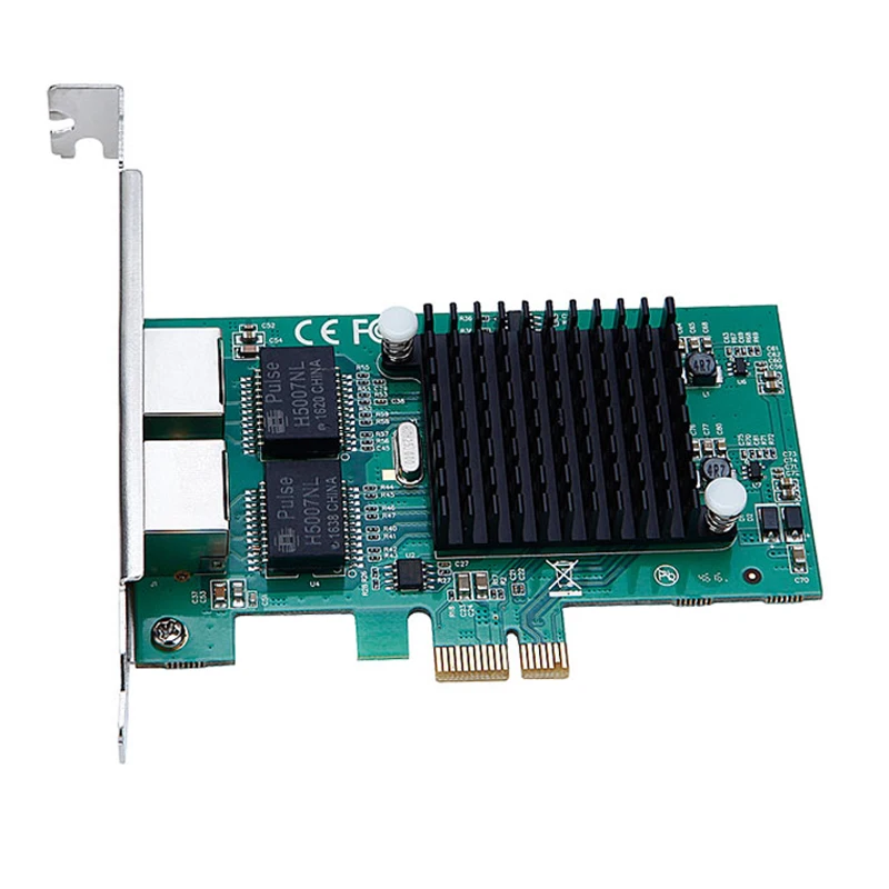 Новый Gigabit PCI-Express сетевой карты 1000 м PCI-e двойной RJ45 Порты и разъёмы NIC адаптер для