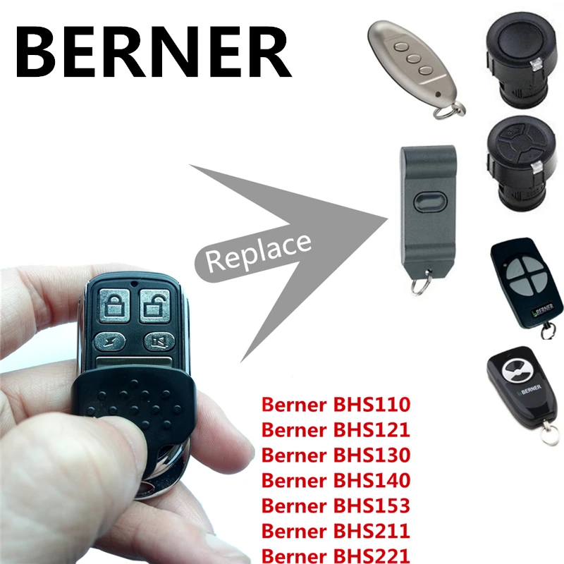 3 шт. Berner BHS110 BHS121 868 МГц Cloner Универсальный Дубликатор гараж РЧ пульт