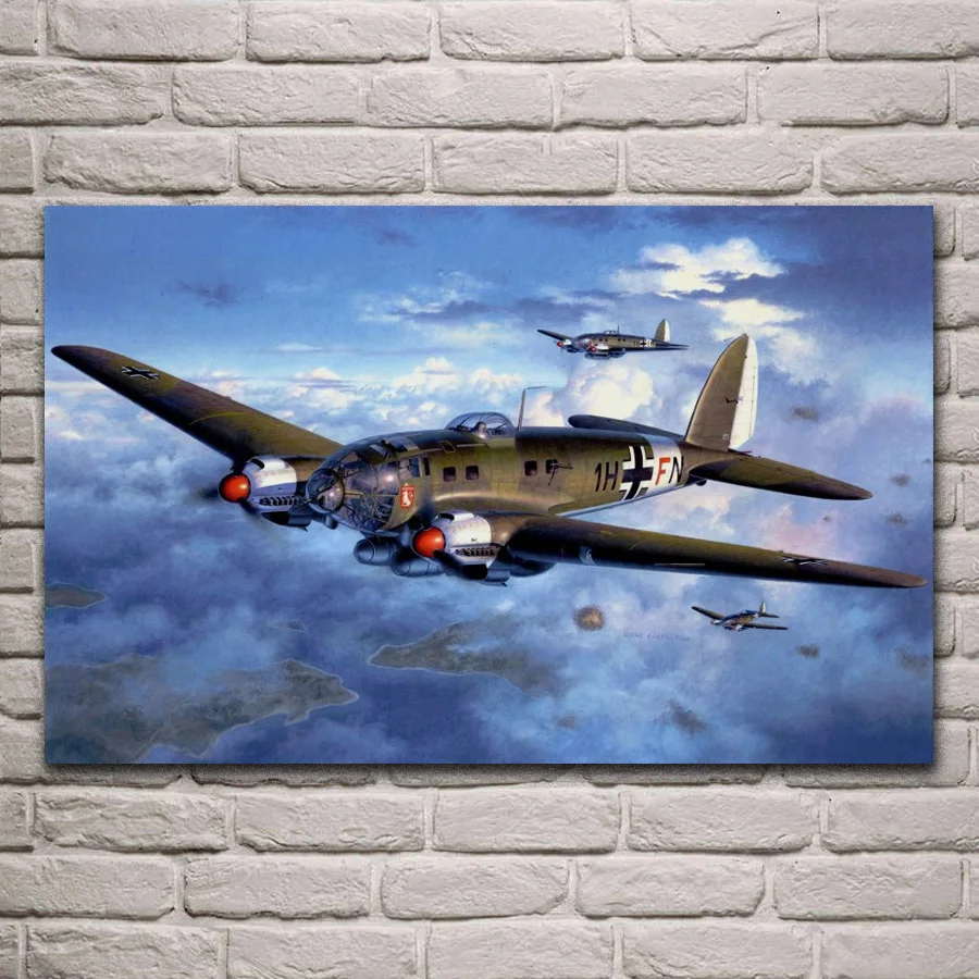Немецкая WW2 revell heinkel he 111 h 6 самолеты для гостиной домашний Настенный декор