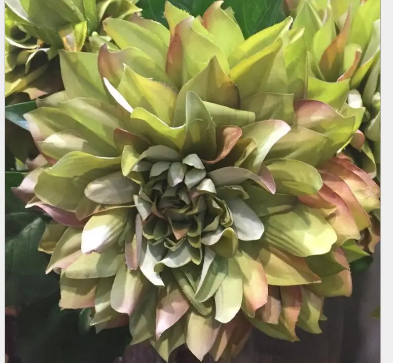 6 шт. Высший сорт декоративные цветы Моделирование Dahlia искусственные оптом