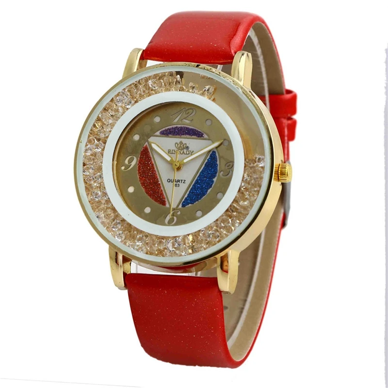Моды женской моды смотреть цвет мяч песок перевернутый треугольник часы 203NJ|watch