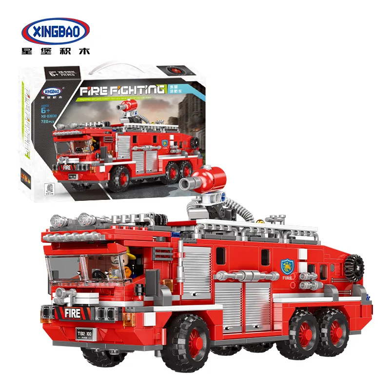 Technic Xingbao 03028 03029 03030 03031 городская пожарная машина спасательные машины наборы строительных лестниц блоки совместимы с MOC