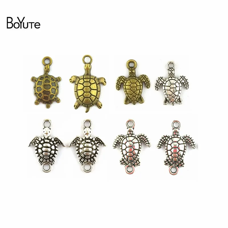 BoYuTe (50 шт./лот) Античные Серебристые бронзовые металлические соединители для