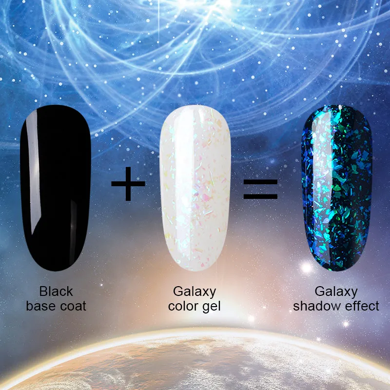 Azure Beauty Galaxy УФ гель для ногтей Хамелеон Блестящий светодиодный Гибридный лак