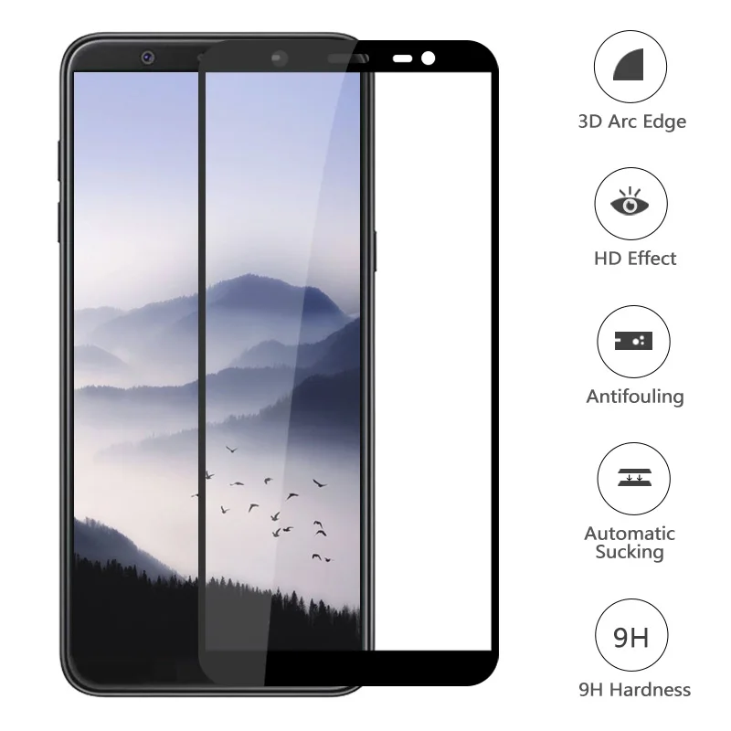 Протектор экрана для samsung Galaxy J8 2018 EU J800 полное покрытие SM J800F жесткая защита