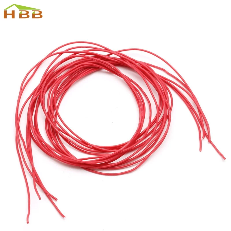 1 Набор 26AWG силиконовый провод гибкий Калибр многожильный V # медные кабели 5 м для
