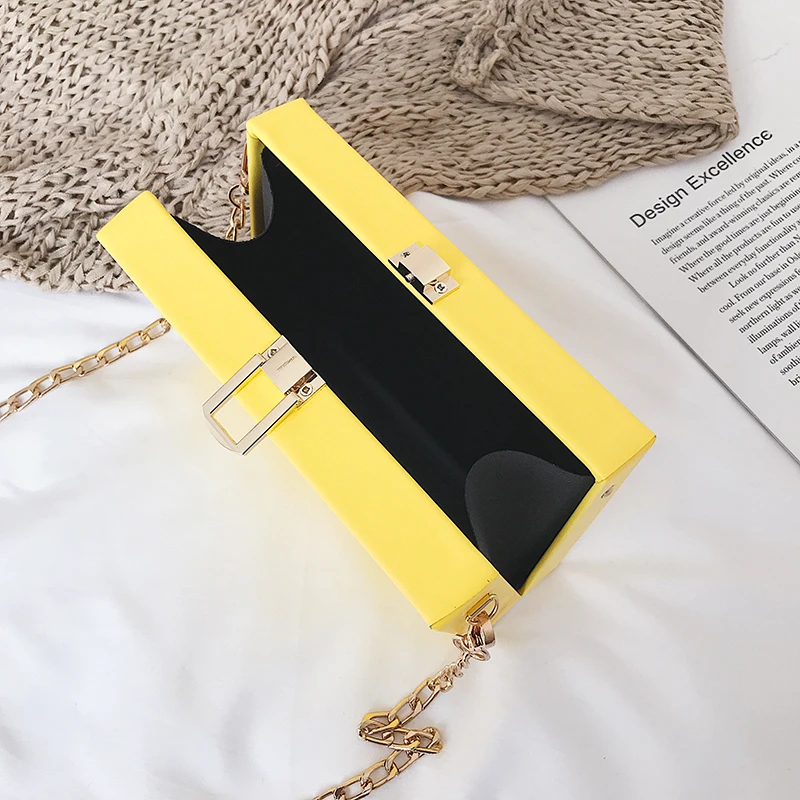 Fun Potato Chips Print Box Style Pu Ladies Clutch Shoulder Bag Handbag Totes Crossbdoy Mini Messenger Women Bolsa Flap | Багаж и сумки