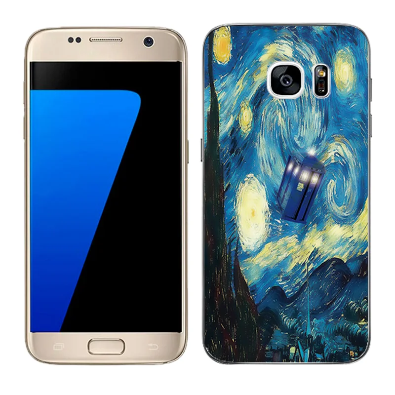 06 Прозрачный мягкий силиконовый чехол для телефона для Galaxy S7 чехлы для телефонов задняя матовая крышка для samsung G930 G9308 покрытым масляной краской Coque - Цвет: 06
