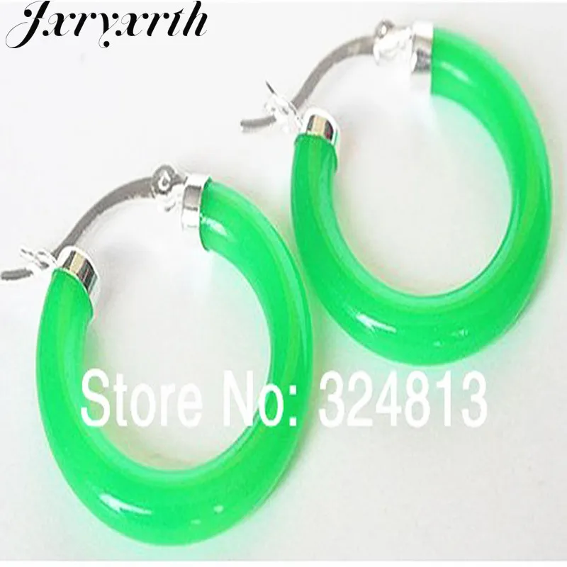 Jxryxrth'' 2017 новые модные женские модные-2 см зеленые серьги для женщин девушек |