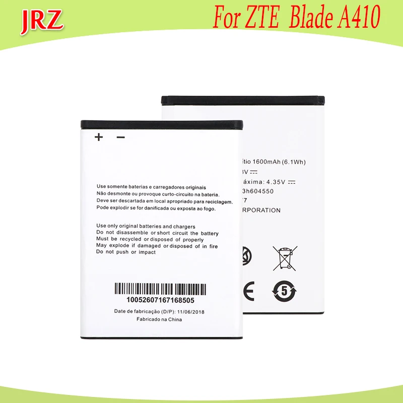 3.8V 1600mAh Li3816T43P3h604550 battery For ZTE Blade A410 phone Replacement Batteries Bateria | Мобильные телефоны и