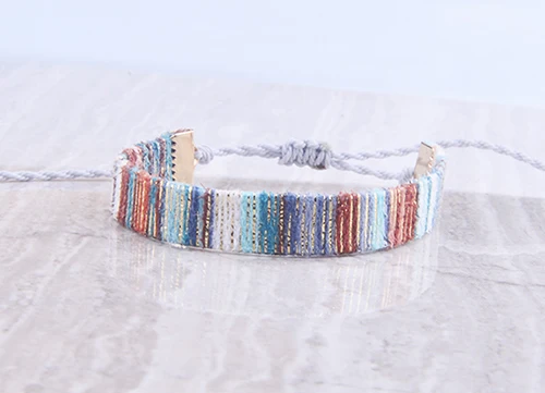 friendship bracele7 Vsco девушки регулируемый золотой браслет дружбы ткань браслет Evil Eye Женщины Мужчины ручной работы нитяные браслеты - Окраска металла: friendship bracele7